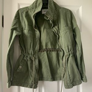 green cargo jacket
